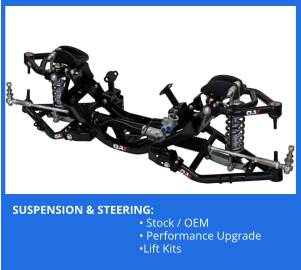 Suspension and Steering Service, Install, Upgrade